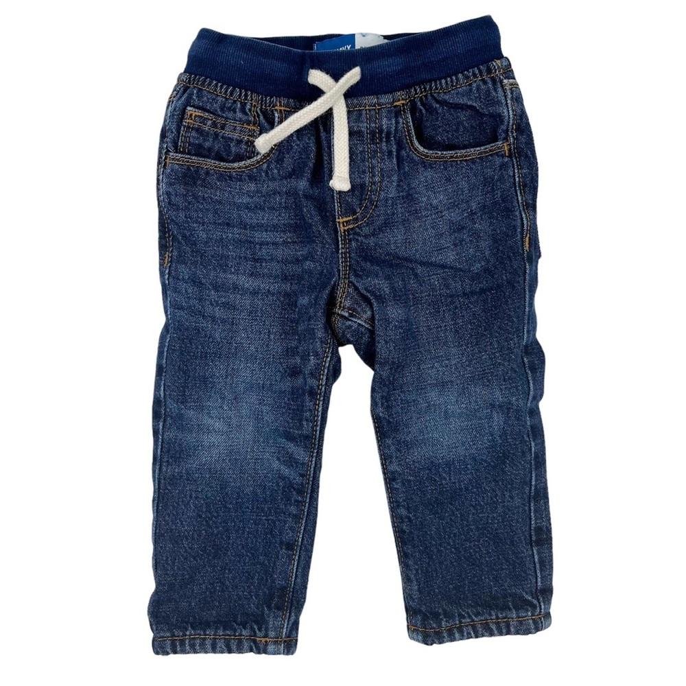 Old Navy Pull on Jeans Relaxed Slim Fleece Lined Size 18-24 Months